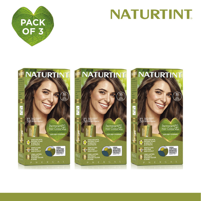 Naturtint Hair Color 5G Pack of 3 - FREE Naturtint Hair Food Quinoa 30ml Expiration: Feb 2031