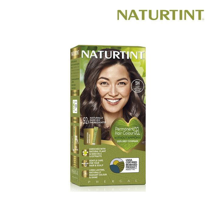 Naturtint Hair Color 5N Pack of 2 - FREE Naturtint Hair Food Quinoa 30ml Expiration: Feb 2031
