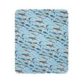 NE Fish Super Soft Sherpa Blanket Printify