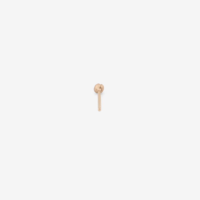 NICOLE LANDAW 14K & DIAMOND SINGLE SMALL BLOSSOM STUD, .075CT