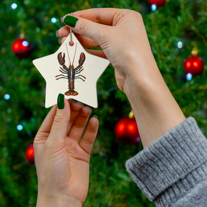 Northern Lobster 1 Ceramic Ornament Printify