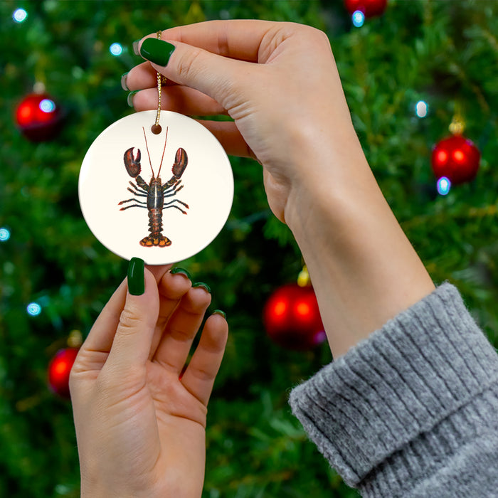Northern Lobster 1 Ceramic Ornament Printify