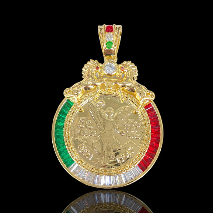18K Gold Filled CZ Horse Frame Centenario