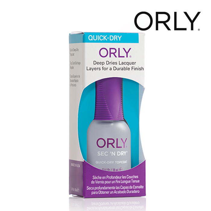 Orly Nail Treatment Sec'n Dry Topcoat 18ml