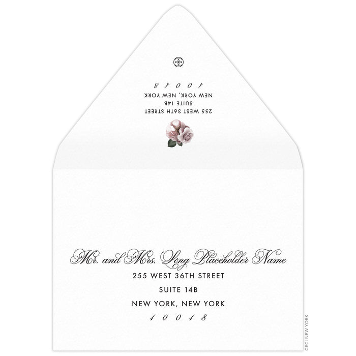 Peony Maha Save the Date Envelope
