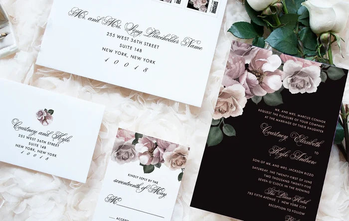 Peony Maha Save the Date Envelope