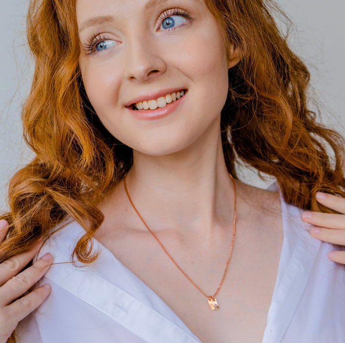 Personalized Initial Bar Necklace - Ornaments Co - 18K Gold Plated