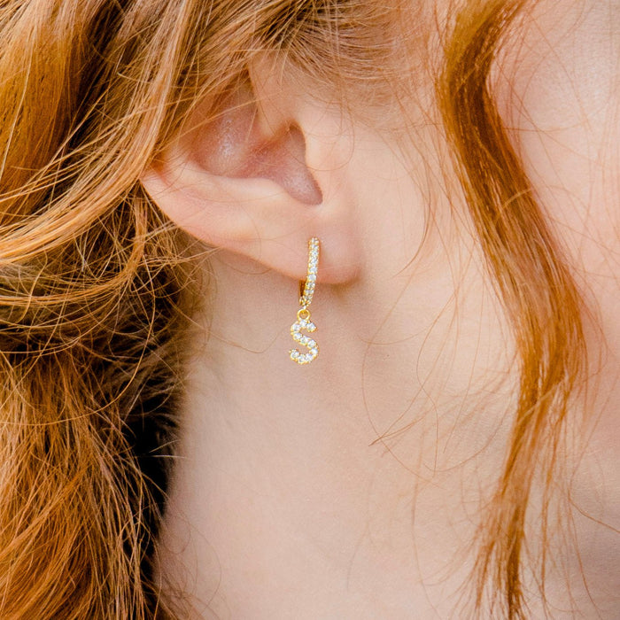 Personalized Initial Drop Earrings - Ornaments Co -