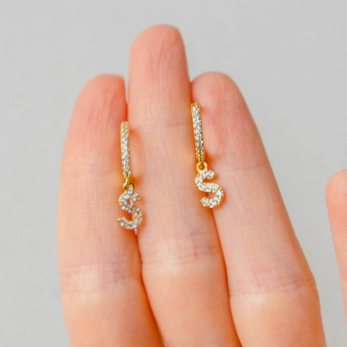 Personalized Initial Drop Earrings - Ornaments Co -