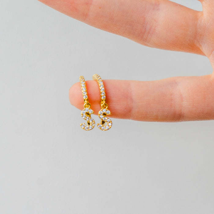 Personalized Initial Drop Earrings - Ornaments Co -