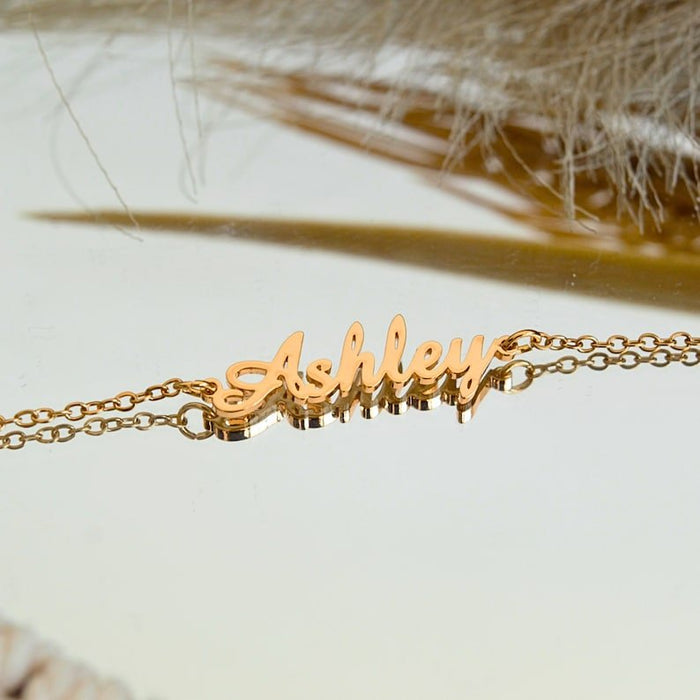 Personalized Name Engraved Bracelet For Women - Ornaments Co - 18K Gold Plated