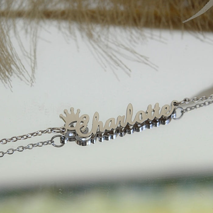 Personalized Name Engraved Bracelet For Women - Ornaments Co - 18K Gold Plated