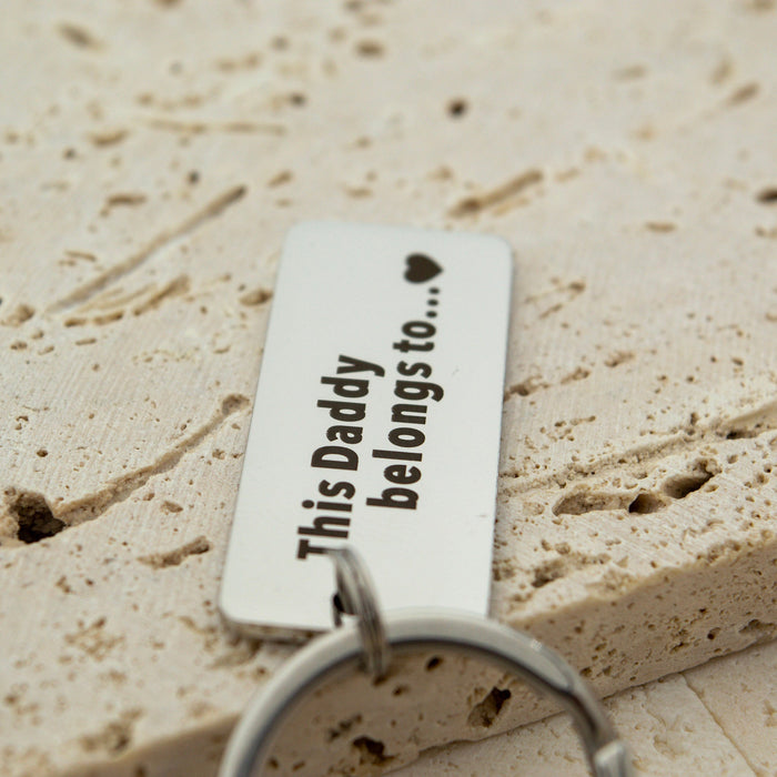 Personalized Stainless Steel Family Name Keychain - Ornaments Co - Silver