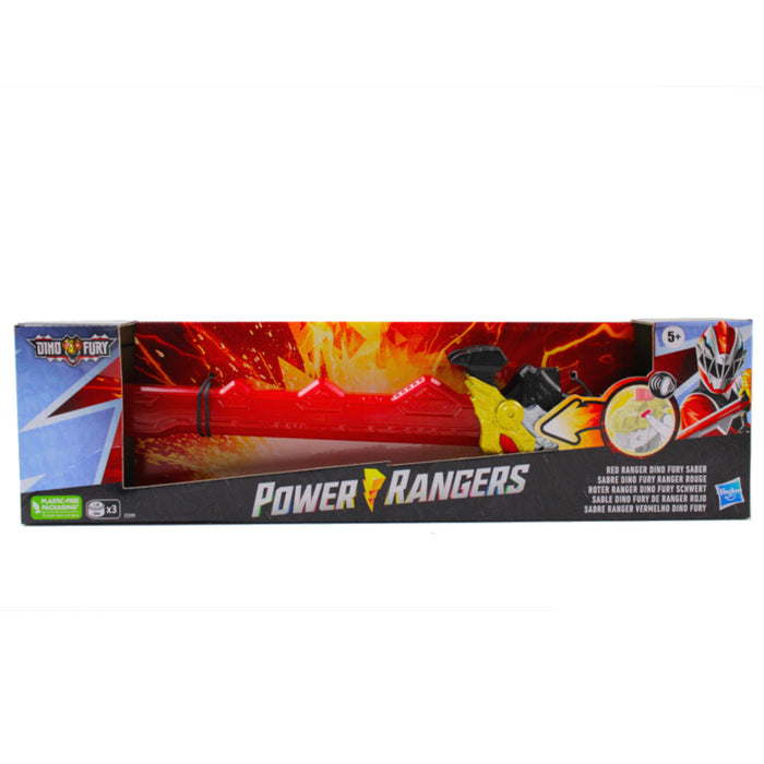 Power Rangers F29995L00 Power Rangers Dino Fury Red Ranger Dino Fury Saber, Red