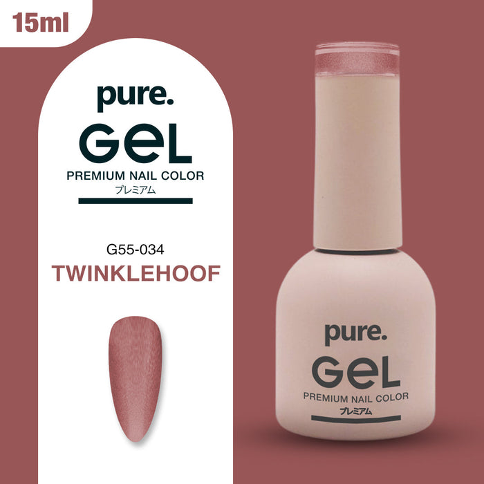 Pure Gel Cat Eye Premium Nail Polish Twinklehoof 15ml