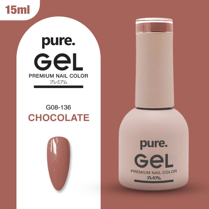 Pure Gel Premium Nail Color Chocolate 15ml