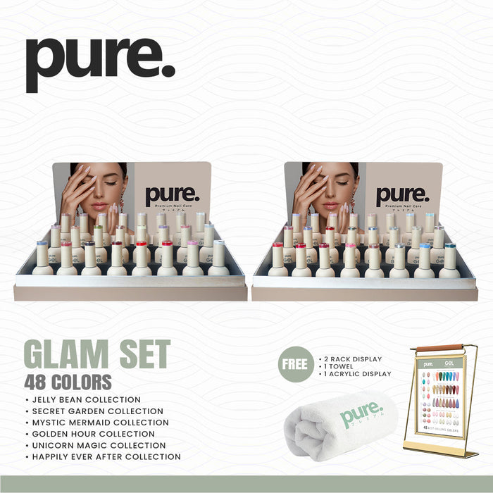 Pure Gel Premium Nail Color Glam Set