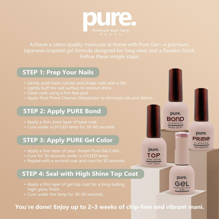Pure Gel Premium Nail Color Glam Set