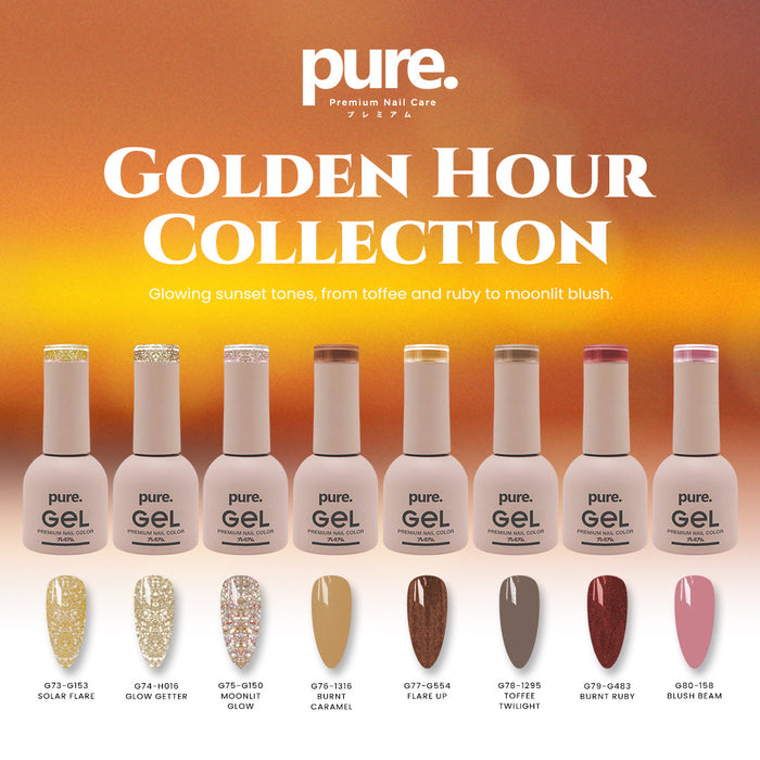 Pure Gel Premium Nail Color Golden Hour Collection Bundle