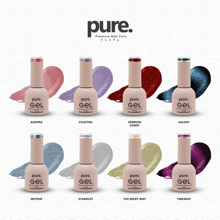 Pure Gel Premium Nail Color Sparkle Dust Collection Bundle