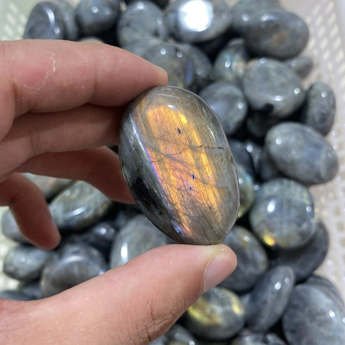 Labradorite palm stone 1kg(2.2lbs) wholesale -Wholesale Crystals