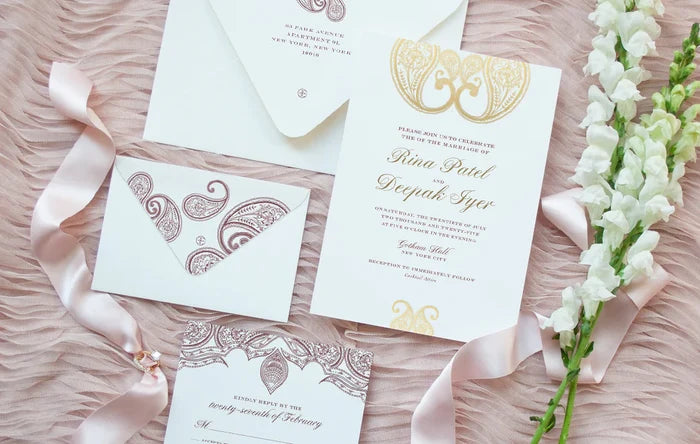 Reshma Paisley Invitation Envelope