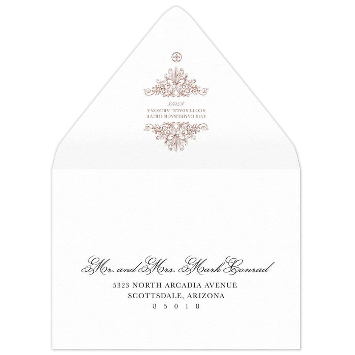 Rococo Save the Date Envelope