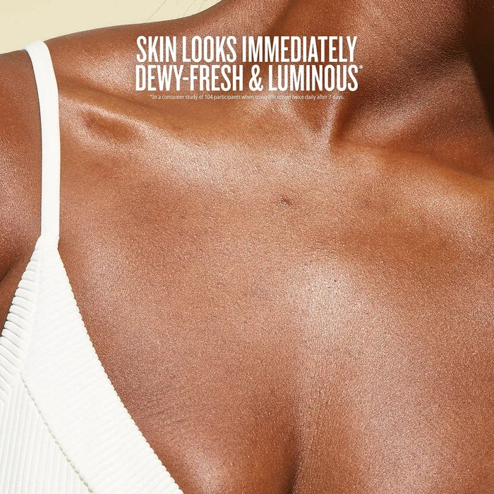 skin looks immediately dewy fresh and luminous*