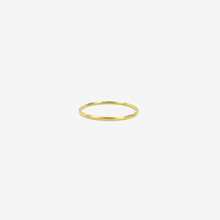 ROSANNE PUGLIESE 22K THIN HAMMERED BAND, SIZE 5