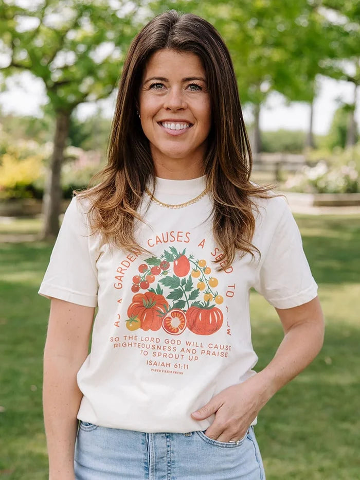 Seed to Grow Tomato Faith Tee - Ivory