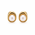 SELENE Pearl Stud Minimalist Dainty Everyday Pearl Earrings - ASH MOLLIE STUDIO