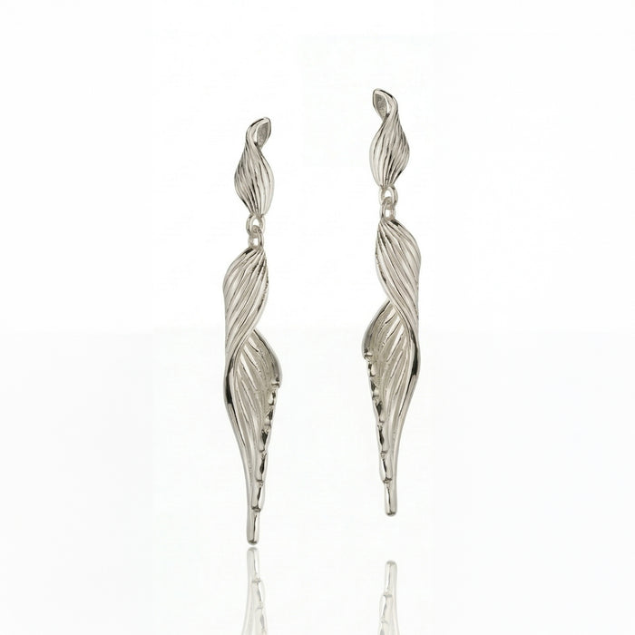 SERAPH Gold Drop Earrings – Elegant Statement Long Earrings for Women | Ash Mollie Studio - ASH MOLLIE STUDIO