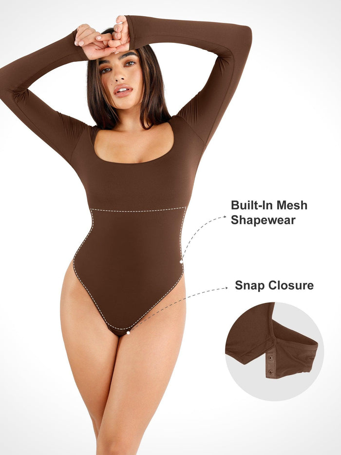 Popilush® CloudSense bodysuit: Mesh Shapewear and Comfort