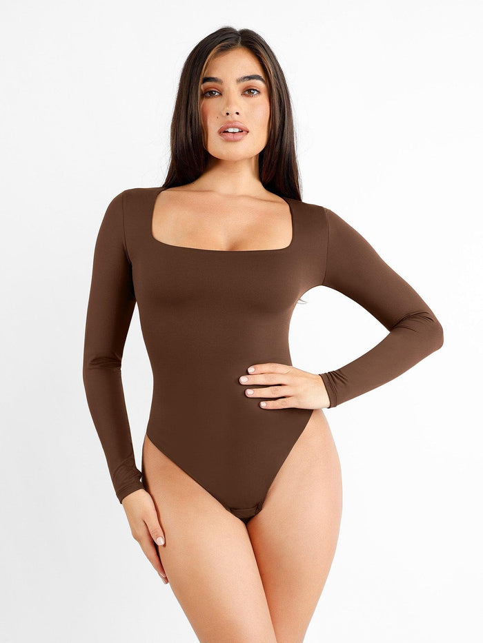 Square-Neck / Brown / S