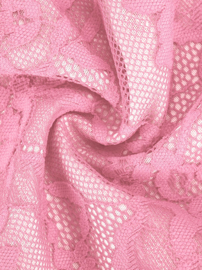 Pink lace detail, part of Popilush® Full Lace Bodysuit's design
