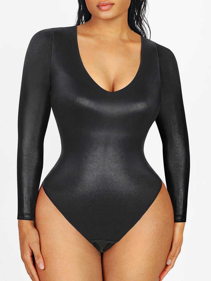 Long Sleeve Bodysuit / Black / S