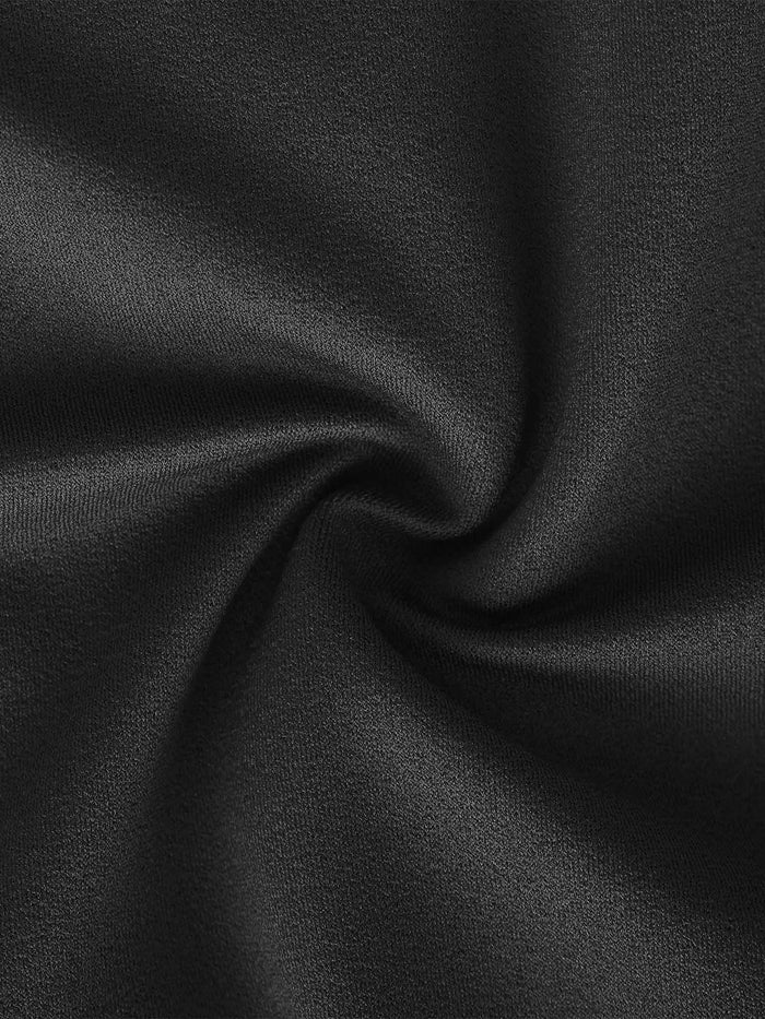 Black double-layer high-elastic fabric for shapewear jumpsuit