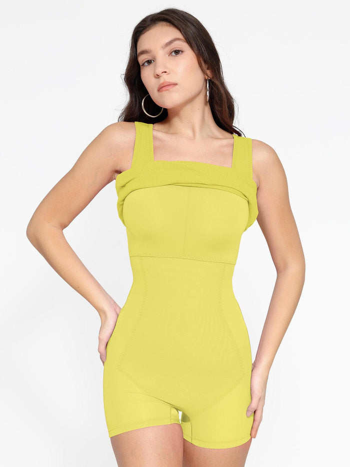 Popilush® bodysuit, featuring shapewear, for tummy control and leg shaping.