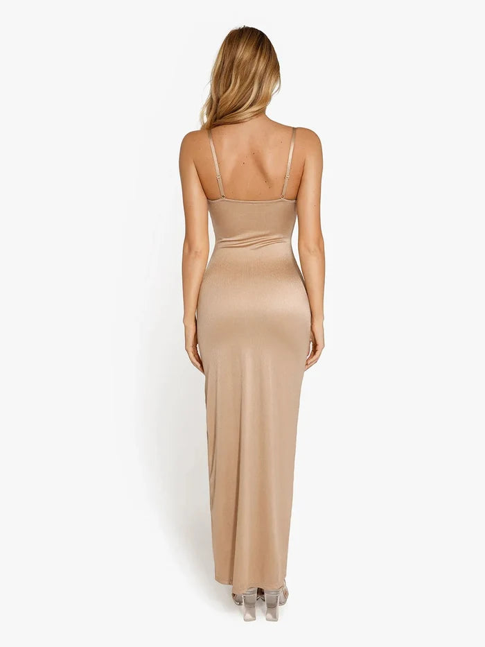 Elegant Popilush® Shapewear Maxi Dress back view