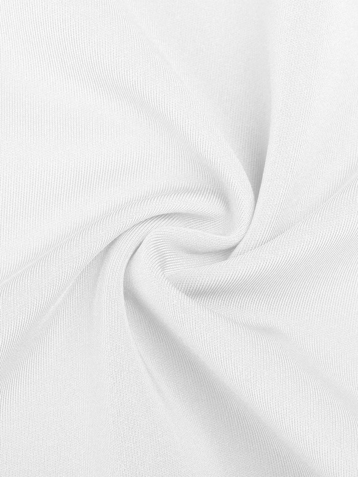 Fabric detail from Popilush®'s maxi dress, showing a white, textured material.