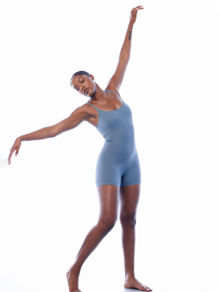 Dancing woman in shapewear, Popilush® seamless strappy romper
