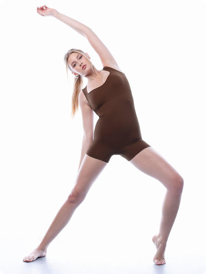 Shapewear romper, model in Popilush®, showcasing activewear features