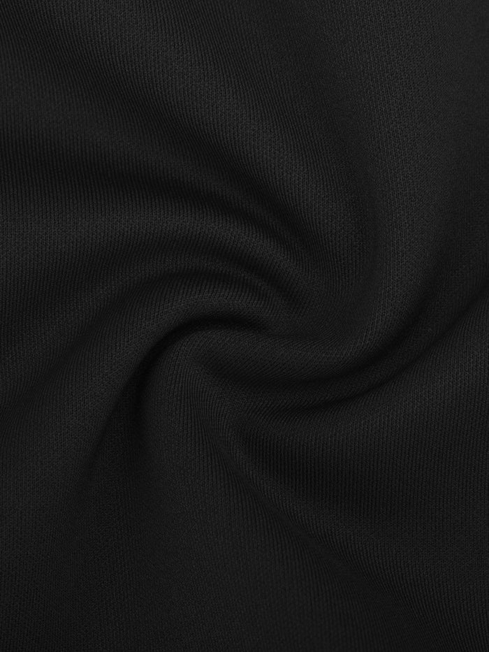 Textured black fabric, Popilush® shapewear material.