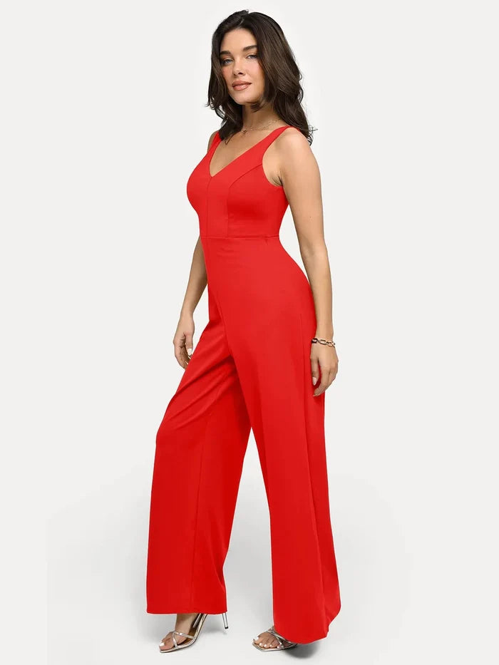 Popilush® Casual Jumpsuit Summer Outfits Shapewear Slimming Wide-Leg Jumpsuit