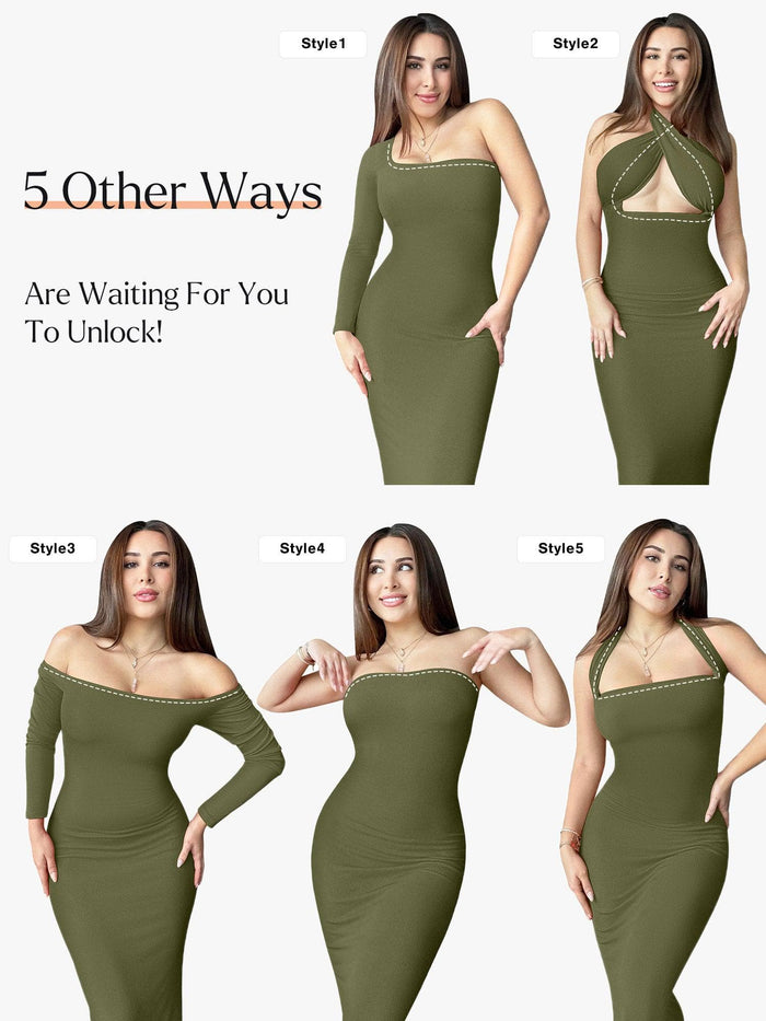 Popilush® Maxi Dress: 5 Style Variations, Slimming Design