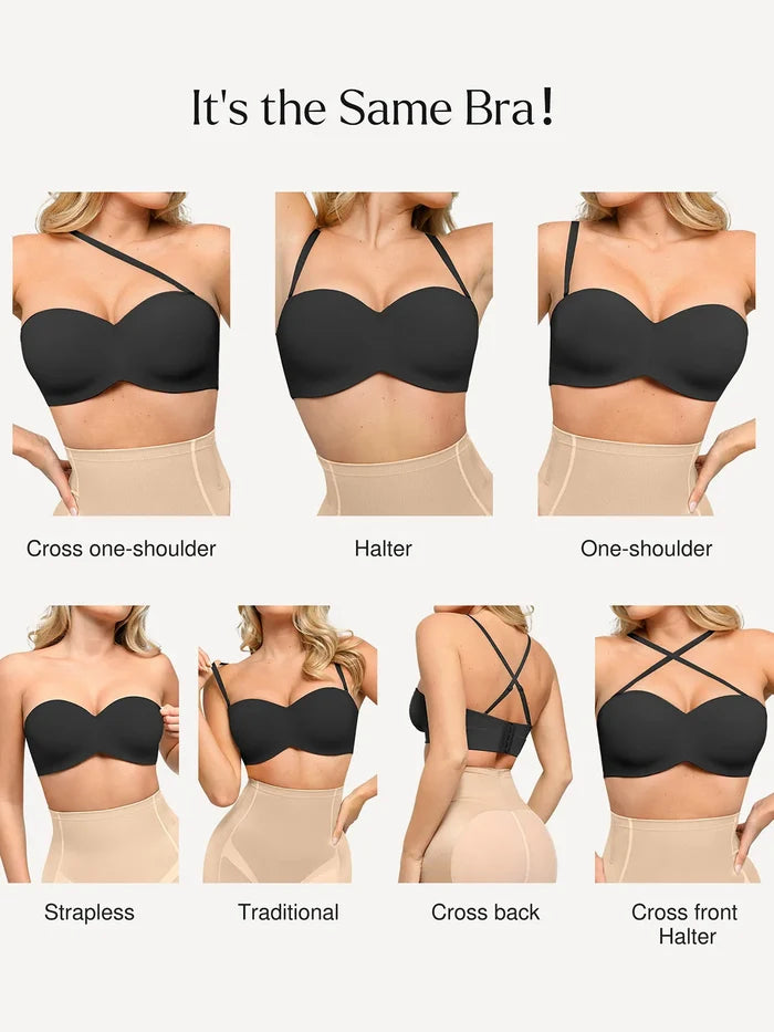 Popilush® Strapless Bra Shapewear Push-Up Bra