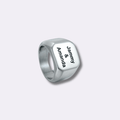 Custom Square Signet Ring For Men - Ornaments Co - 18K Gold Plated