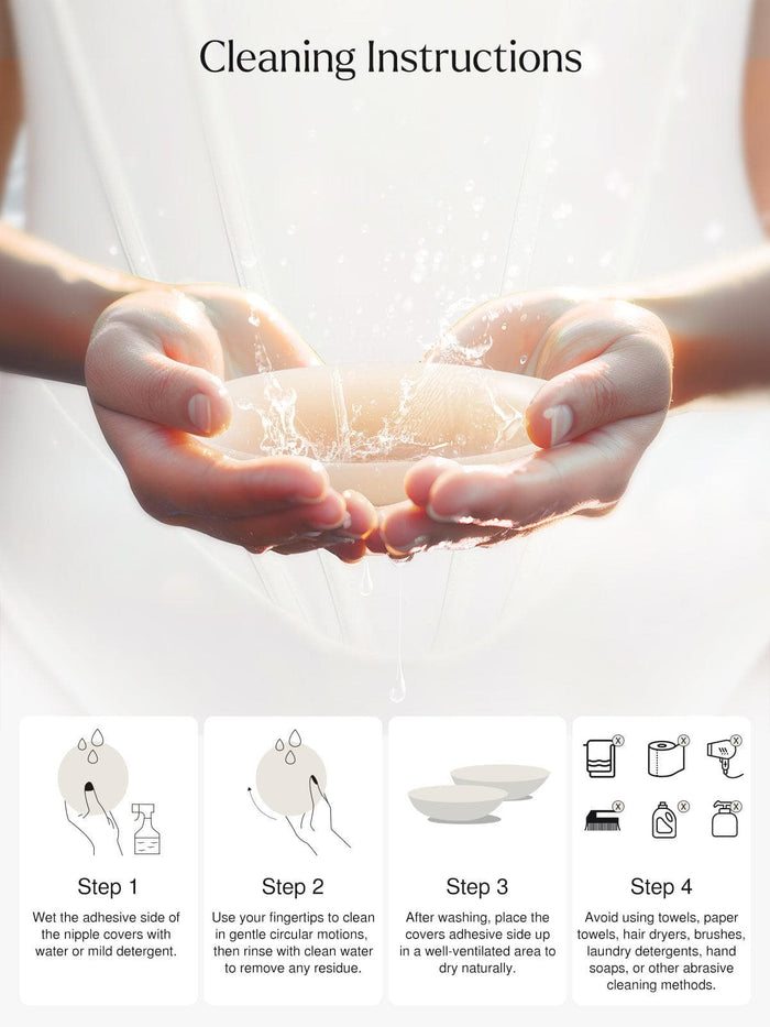 Popilush® Nipple Pads Silicone Nipple Covers