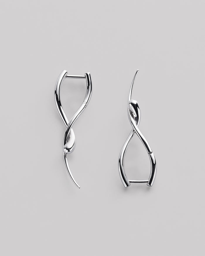 Silver earrings LIEN