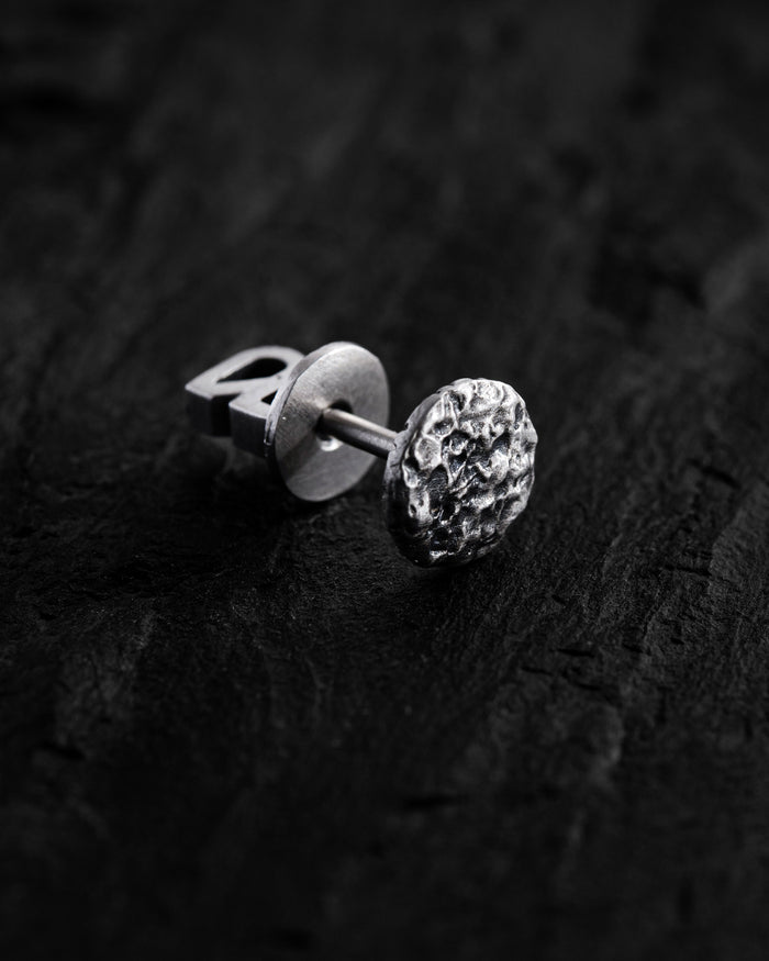 Silver Single Earring MOON